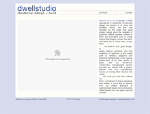 Tablet Screenshot of dwellstudiodesign.com